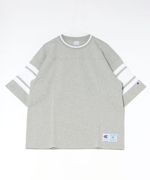 Champion（チャンピオン）の「【Champion】C3-D334 FOOTBALL S/S T-SHIRT（Tシャツ/カットソー・メンズ・ブラック/ホワイト/オレンジ/グレー・XL/L/M）」の3枚目の写真
