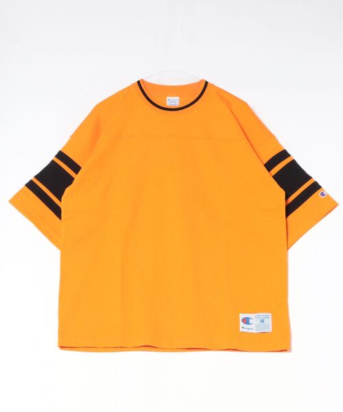 Champion（チャンピオン）の「【Champion】C3-D334 FOOTBALL S/S T-SHIRT（Tシャツ/カットソー・メンズ・ブラック/ホワイト/オレンジ/グレー・XL/L/M）」の4枚目の写真
