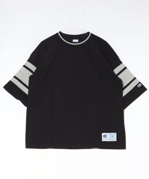 Champion（チャンピオン）の「【Champion】C3-D334 FOOTBALL S/S T-SHIRT（Tシャツ/カットソー・メンズ・ブラック/ホワイト/オレンジ/グレー・XL/L/M）」の2枚目の写真