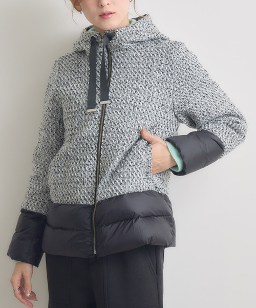 KATHARINE ROSS(キャサリンロス)の「【KATHARINE ROSS】ビクトリアダウンコート(ダウンジャケット/コート・レディース・ブラック/オフホワイト・MEDIUM)」の2枚目の写真