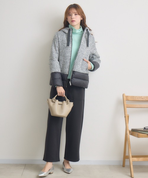 KATHARINE ROSS(キャサリンロス)の「【KATHARINE ROSS】ビクトリアダウンコート(ダウンジャケット/コート・レディース・ブラック/オフホワイト・MEDIUM)」の10枚目の写真