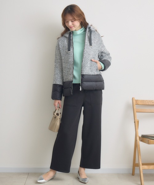 KATHARINE ROSS(キャサリンロス)の「【KATHARINE ROSS】ビクトリアダウンコート(ダウンジャケット/コート・レディース・ブラック/オフホワイト・MEDIUM)」の12枚目の写真