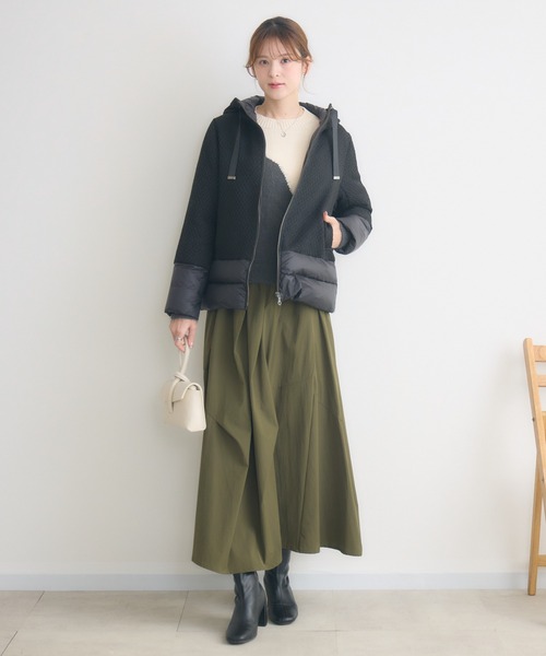 KATHARINE ROSS(キャサリンロス)の「【KATHARINE ROSS】ビクトリアダウンコート(ダウンジャケット/コート・レディース・ブラック/オフホワイト・MEDIUM)」の3枚目の写真