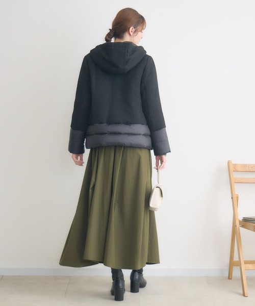 KATHARINE ROSS(キャサリンロス)の「【KATHARINE ROSS】ビクトリアダウンコート(ダウンジャケット/コート・レディース・ブラック/オフホワイト・MEDIUM)」の5枚目の写真