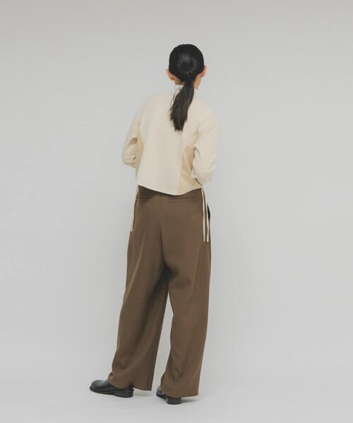 KBF（ケイビーエフ）の「モールジャガードカーディガン（カーディガン/ボレロ・レディース・ベージュ/ブラウン/ブラック・ONE）」の7枚目の写真