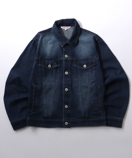 SITRY(シトリー)の「Denim Jacket/3rdタイプ デニムジャケット G-ジャン トラッカージャケット(デニムジャケット・メンズ・ネイビー/ブラック/ブルー・LL/M/L)」の1枚目の写真