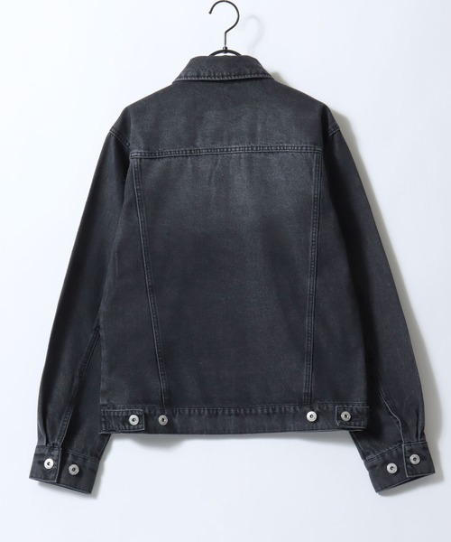 SITRY(シトリー)の「Denim Jacket/3rdタイプ デニムジャケット G-ジャン トラッカージャケット(デニムジャケット・メンズ・ネイビー/ブラック/ブルー・LL/M/L)」の4枚目の写真
