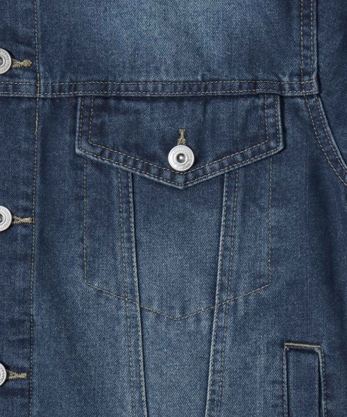 SITRY(シトリー)の「Denim Jacket/3rdタイプ デニムジャケット G-ジャン トラッカージャケット(デニムジャケット・メンズ・ネイビー/ブラック/ブルー・LL/M/L)」の8枚目の写真