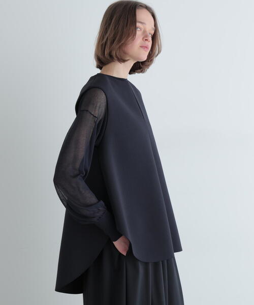 ★LE PHIL ルフィル ライトボンディングノースリーブジレブラウス★ ◇ライトボンディングノースリーブジレブラウス（ベスト）｜LE PHIL