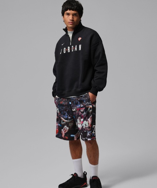 JORDAN BRAND（ジョーダンブランド）の「JORDAN BRAND M J FLT GFX FLC QZ / ジョーダン ブランド FLT GFX FLC QZ / NIKE【SP】（スウェット・メンズ・グリーン/ブラック・S/M/L/XL/XXL）」の11枚目の写真