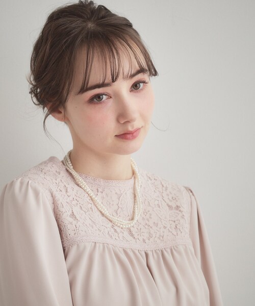 couture brooch（クチュールブローチ）の「ツイストパール調ネックレス（ネックレス・レディース・ホワイト・00）」の6枚目の写真