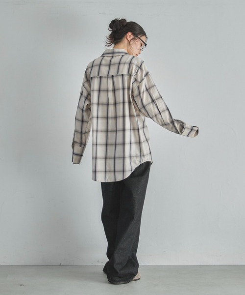 feepur（フェピュール）の「ハーフリムクリアメガネ（メガネ・レディース・ブラック・FREE）」の11枚目の写真