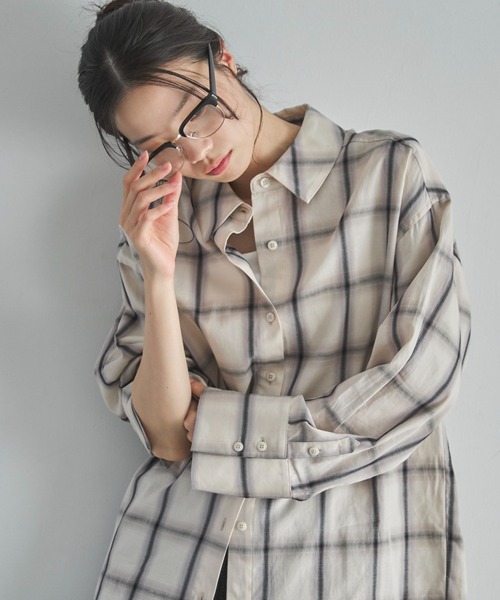 feepur（フェピュール）の「ハーフリムクリアメガネ（メガネ・レディース・ブラック・FREE）」の15枚目の写真