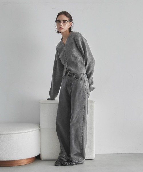 feepur（フェピュール）の「ハーフリムクリアメガネ（メガネ・レディース・ブラック・FREE）」の6枚目の写真