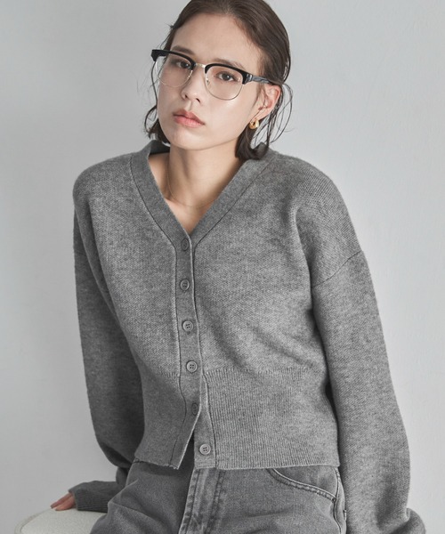 feepur（フェピュール）の「ハーフリムクリアメガネ（メガネ・レディース・ブラック・FREE）」の9枚目の写真