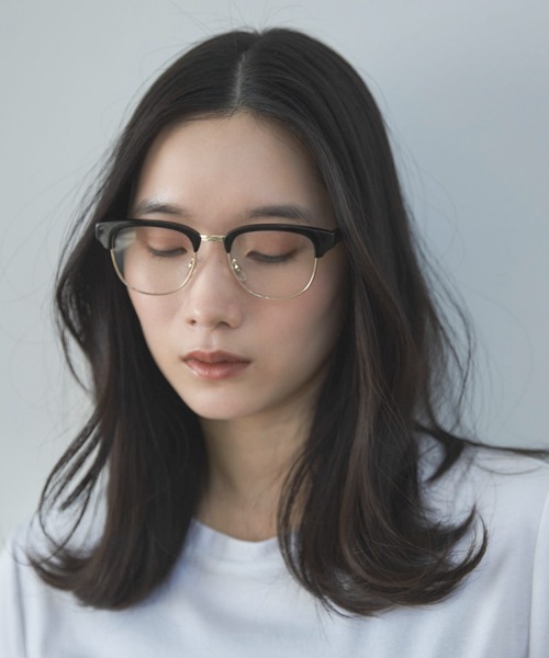 feepur(フェピュール)の「ハーフリムクリアメガネ(メガネ・レディース・ブラック・FREE)」の22枚目の写真