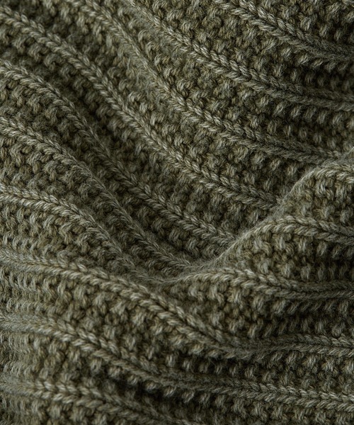 G-STAR(ジースター)の「Woven Mix Washed Knit Pullover/異素材ミックスミリタリーディテールウォッシュド加工ニットセーター(ニット/セーター・メンズ・グリーン系その他・LARGE/MEDIUM/SMALL/X-LARGE/X-SMALL)」の2枚目の写真