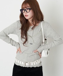 RAY CASSIN | ヘンリーレイヤードカシュクールキャミ(Tシャツ/カットソー)