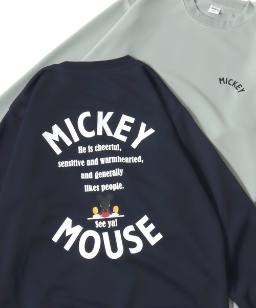 セール】2026SS Disney/ディズニー ミッキー カレッジ バックプリント