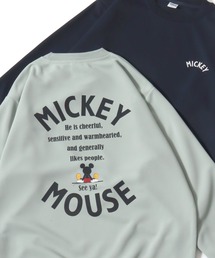 2026SS Disney/ディズニー ミッキー カレッジ バックプリント ワンポイント刺繍 ダンボールスウェット レディース メンズ トレーナー