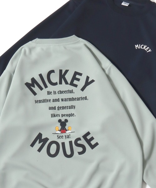 セール】2026SS Disney/ディズニー ミッキー カレッジ バックプリント