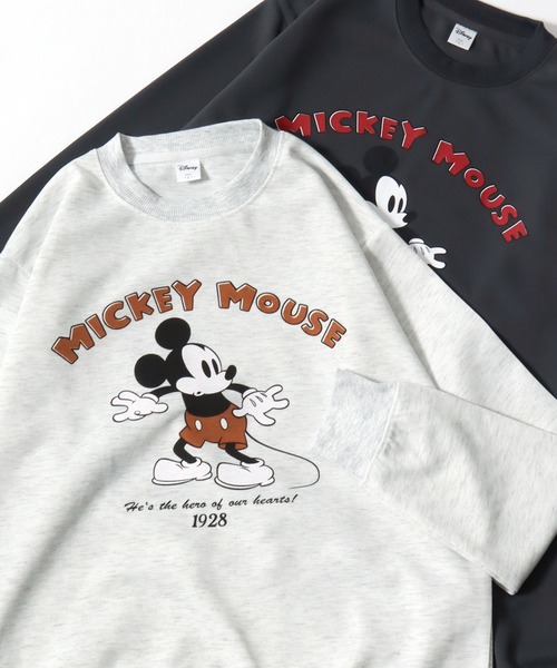 セール】2026SS Disney/ディズニー ミッキー カレッジ バックプリント