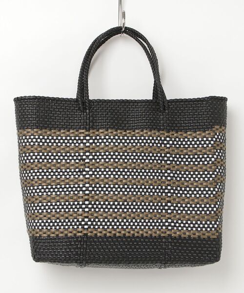 MASSIVE STORE(マッシブストア)の「【Moon Bird/ムーンバード】手編みのメルカドバッグ(L)MBST25-12(かごバッグ・メンズ・ブラウン系その他/ブルー/ブラック系その他/ブラック系2/ゴールド/その他1/その他2/ブラック系/ゴールド系その他・FREE)」の5枚目の写真