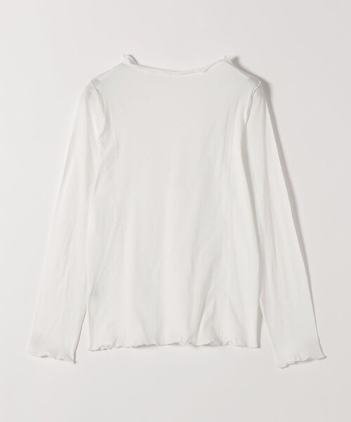 SHIPS any(シップス エニィ)の「SHIPS any:〈手洗い可能〉シアー コットン ボトルネック メロウ プルオーバー(Tシャツ/カットソー・レディース・オフホワイト/ブラック・ONE SIZE)」の22枚目の写真