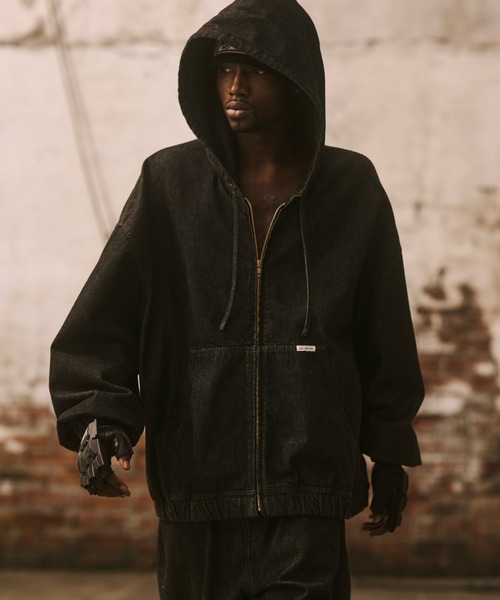 COOTIE PRODUCTIONS（クーティープロダクションズ）の「12.5oz Denim Zip Up Hooded Jacket（デニムジャケット・メンズ・インディゴブルー/ブラック系その他・MEDIUM/X-LARGE）」の3枚目の写真