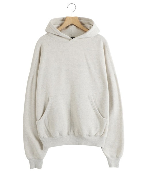 REMI RELIEF NAVY LABEL（レミレリーフネイビーレーベル）の「REMI RELIEF NAVY LABEL / レミレリーフ ネイビーレーベル：起毛裏毛パーカ：RN29373148AK[STD]（パーカー・メンズ・ホワイト/モカ/ヘザーグレー/オートミール・M/L/XL）」の4枚目の写真