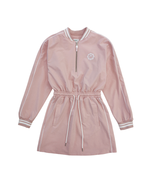 MONBIRDIE GOLF(モンバーディーゴルフ)の「ナイロンハーフジップ長袖ワンピース PINK(ワンピース・レディース・ピンク・S/M)」の2枚目の写真