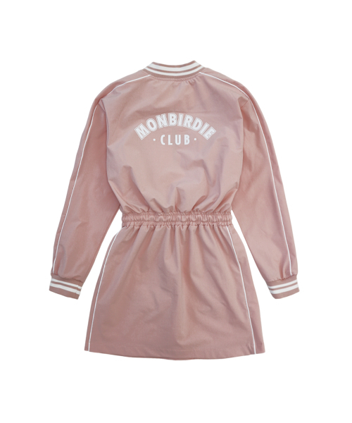 MONBIRDIE GOLF(モンバーディーゴルフ)の「ナイロンハーフジップ長袖ワンピース PINK(ワンピース・レディース・ピンク・S/M)」の3枚目の写真