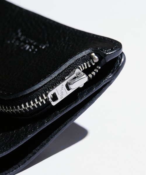 CALEE（キャリー）の「CALEE/キャリー SILVER STAR CONCHO FLAP LEATHER HALF WALLET / スターコンチョ ハーフウォレット 2026年春夏（財布・メンズ・ブラック・FREE）」の3枚目の写真