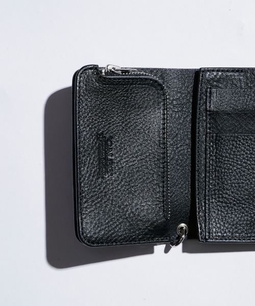CALEE（キャリー）の「CALEE/キャリー SILVER STAR CONCHO FLAP LEATHER HALF WALLET / スターコンチョ ハーフウォレット 2026年春夏（財布・メンズ・ブラック・FREE）」の7枚目の写真