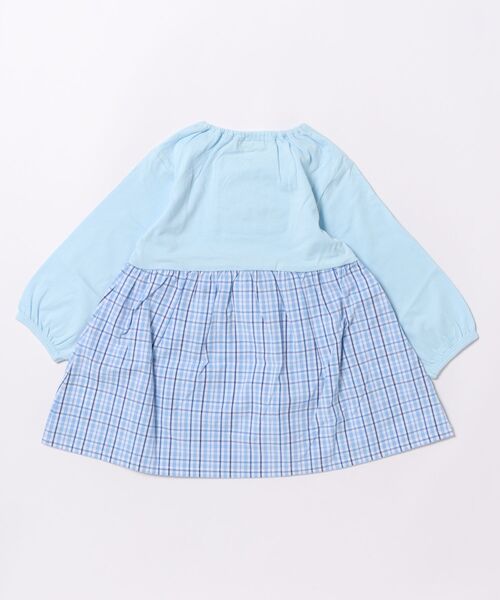 RAGMART（ラグマート）の「布帛切り替えワンピース（ワンピース・キッズ・オフホワイト/サックスブルー・80ｃｍ/90cm/95cm）」の3枚目の写真