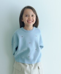 green label relaxing | ハートジャガード プルオーバー / キッズ  100cm-160cm(ニット/セーター)
