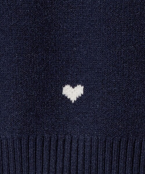 green label relaxing（グリーンレーベルリラクシング）の「ハートジャガード プルオーバー / キッズ  100cm-160cm（ニット/セーター・キッズ・ライトブルー/ネイビー・150cm/160cm/130cm/120cm/110cm/140cm/100cm）」の9枚目の写真