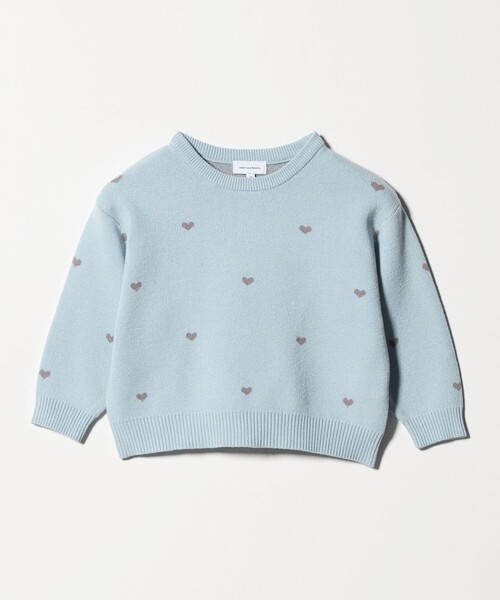 green label relaxing（グリーンレーベルリラクシング）の「ハートジャガード プルオーバー / キッズ  100cm-160cm（ニット/セーター・キッズ・ライトブルー/ネイビー・150cm/160cm/130cm/120cm/110cm/140cm/100cm）」の10枚目の写真