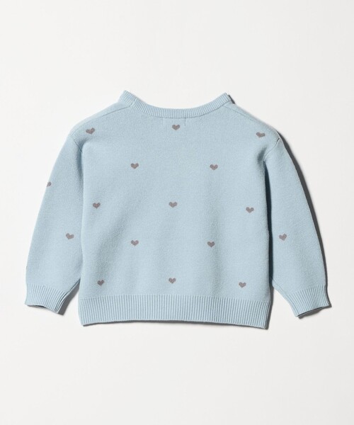 green label relaxing（グリーンレーベルリラクシング）の「ハートジャガード プルオーバー / キッズ  100cm-160cm（ニット/セーター・キッズ・ライトブルー/ネイビー・150cm/160cm/130cm/120cm/110cm/140cm/100cm）」の11枚目の写真