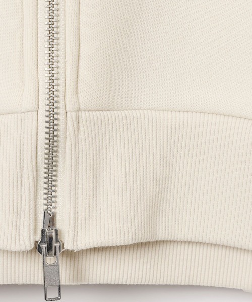 LEPSIM（レプシィム）の「パフエアZIPショートフーディー　645408（パーカー・レディース・ブラック/ホワイト/グレー・FREE）」の7枚目の写真