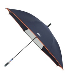 MIZUNO（ミズノ　）の「キッズ 子供 傘 雨傘 UV 耐風 カラーパイピング ロゴ（長傘）」