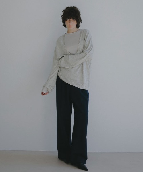 ETRE TOKYO(エトレトウキョウ)の「クリーンスウェットパンツ(スウェットパンツ・レディース・ネイビー/ホワイト・S/M)」の7枚目の写真