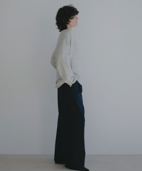 ETRE TOKYO(エトレトウキョウ)の「クリーンスウェットパンツ(スウェットパンツ・レディース・ネイビー/ホワイト・S/M)」の8枚目の写真