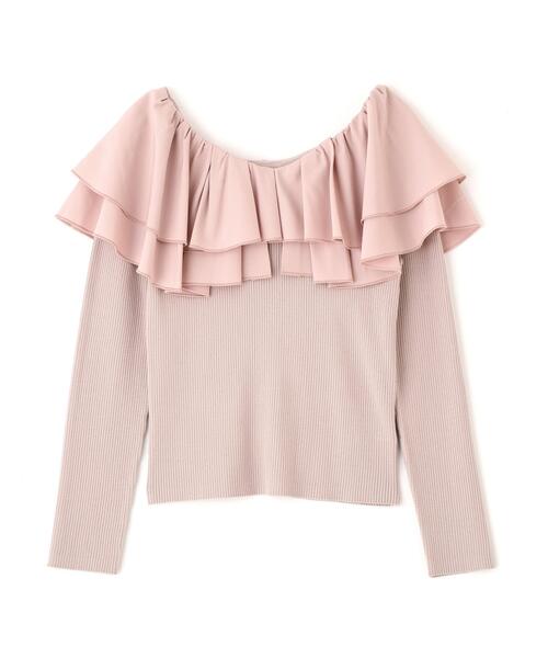 PROPORTION BODY DRESSING(プロポーションボディドレッシング)の「ボリュームラッフルニット / 1216170210(ニット/セーター・レディース・ベージュ/ホワイト/ブルー・MEDIUM/SMALL)」の14枚目の写真