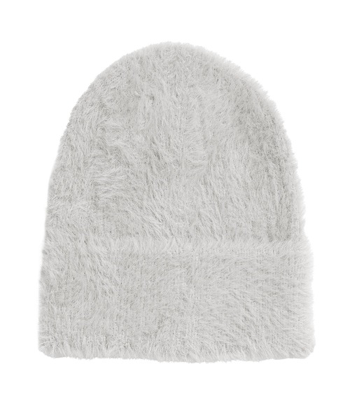 KOBE LETTUCE（コウベレタス）の「シャギーニット帽（ニットキャップ/ビーニー・レディース・グレー/ベージュ・FREE）」の10枚目の写真