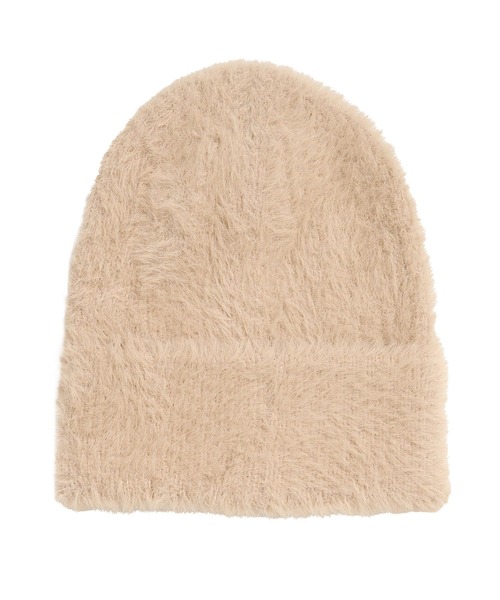 KOBE LETTUCE（コウベレタス）の「シャギーニット帽（ニットキャップ/ビーニー・レディース・グレー/ベージュ・FREE）」の11枚目の写真