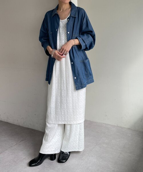 Omekashi（オメカシ）の「レースタンクワンピース（ワンピース・レディース・ブラック/オフホワイト/ブルー系その他・FREE）」の21枚目の写真