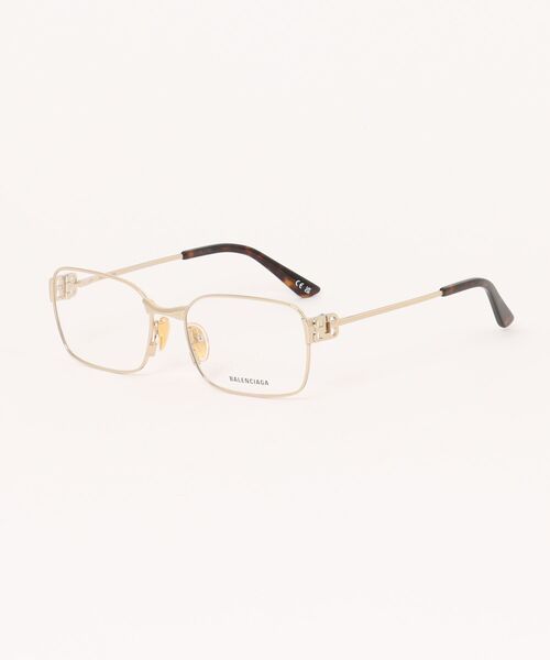 BALENCIAGA(バレンシアガ)の「【BALENCIAGA/バレンシアガ】スクエア メガネ BB0340O 003(メガネ・レディース・ゴールド・FREE)」の1枚目の写真
