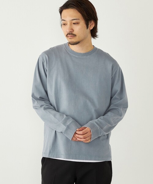 SHIPS Colors(シップス カラーズ)の「SHIPS Colors:フェードカラー クルーネック ロンT◇(Tシャツ/カットソー・メンズ・ブルー/ブラック/オリーブ・MEDIUM/LARGE/X-LARGE)」の21枚目の写真