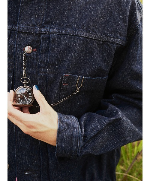 ELCHELE（エルチェレ）の「UNIVERSAL E07 DENIM JKT（デニムジャケット・レディース・ブルー/インディゴブルー・FREE）」の16枚目の写真